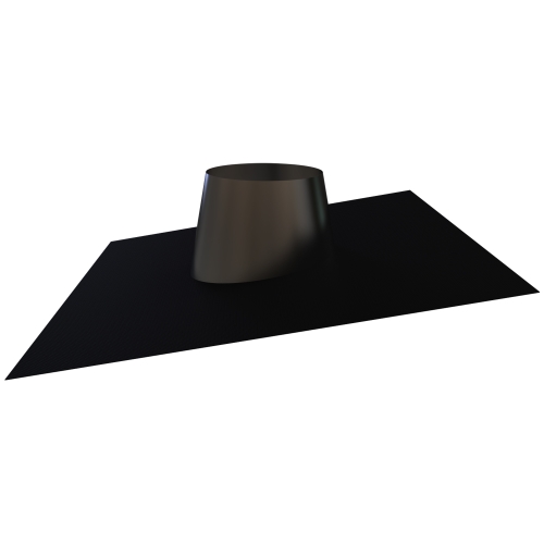 Lead free Flashing 0° to 20°, Black Cone, Black Base  - Ø 175 OD (125mm ID)