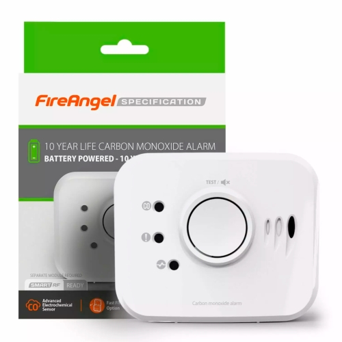Carbon Monoxide Alarm - Fire Angel 10 Year Battery