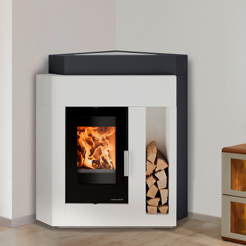 H+S Fireplace-Kit-Corner PINUS-II insert Wood Stove 218-17-II