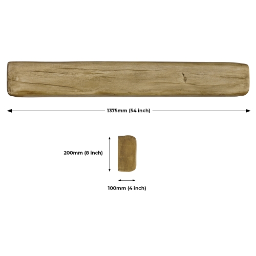 Mi-Beam, 100 x 200 x 1375 Light Oak