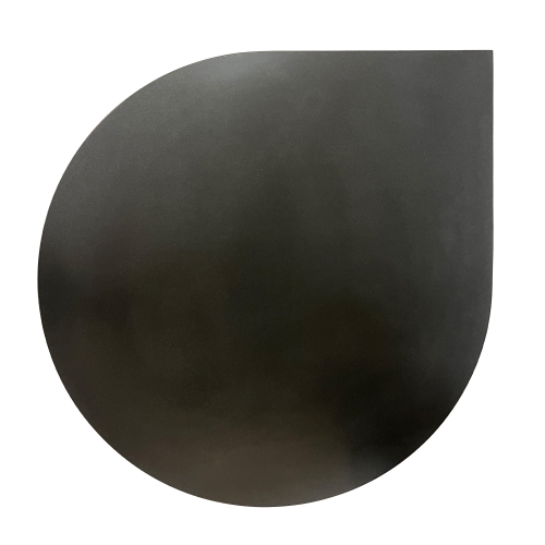 Teardrop Small Black Granite Hearth - 20mm thick