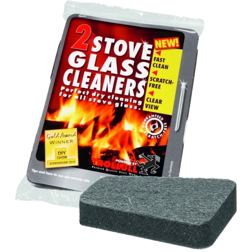 TROLLULL Stove Glass Cleaning Sponge, 2 pieces.