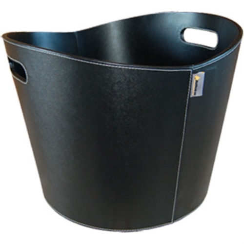 Proline - Black Fire Basket - Ø 39x31cm. Faux Leather.