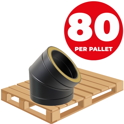 PALLET (80) - TWPro MB - 45° Bend - Ø  125