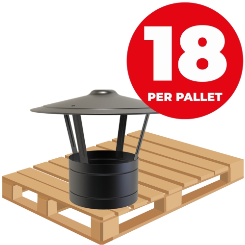 PALLET (18) - TWPro MB - Rain Cap - Ø  125