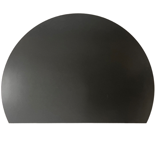 Large Circle with Slice Black Granite Hearth - 20mm thick