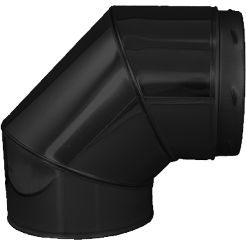 Sflue Black (2145306B) - 90° Bend - Ø 152