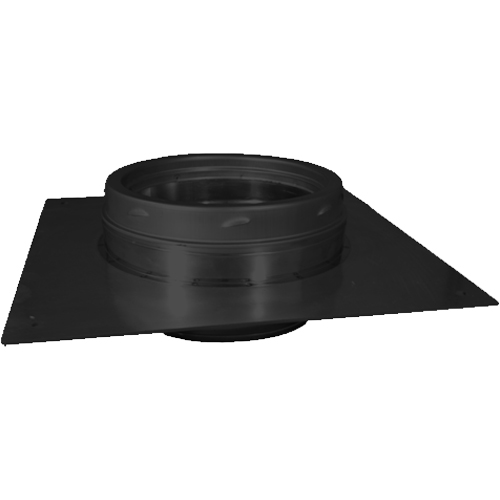 Sflue Black () - Console Plate c/w Flex Adaptor - Ø 152