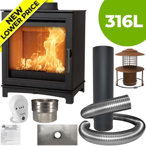 Grisedale Wood Stove with 316L Installer Pack