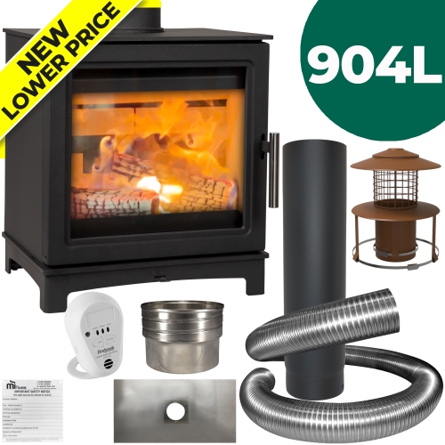 Loughrigg Wood Stove with 904L Installer Pack