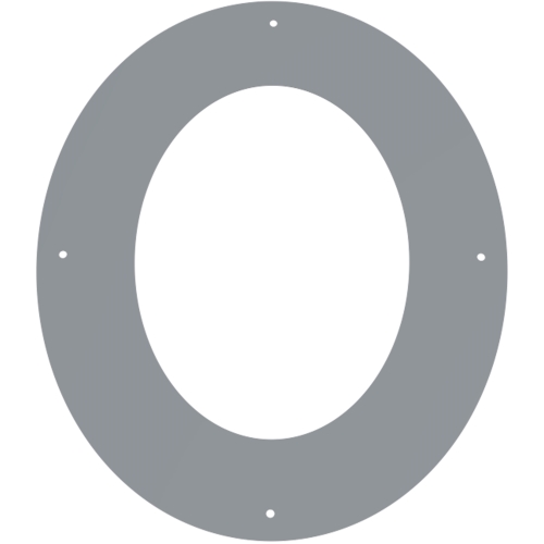 TWPro GREY - Round Finishing Plate 45° (1 Piece) - Ø 150