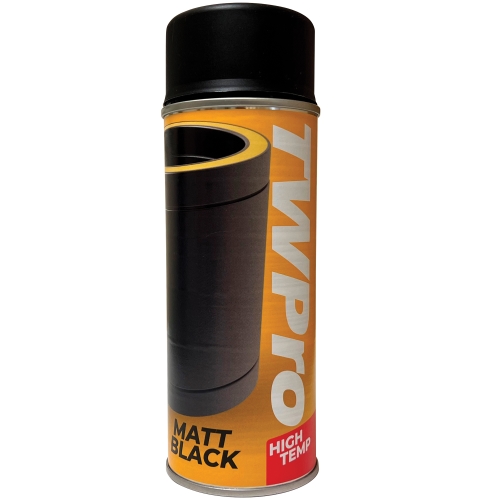 Stove-Care Spray Paint (400ml aerosol) - TW-Pro Black (High Temp.)