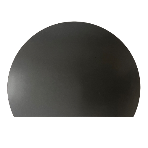 Small Circle with Slice Black Granite Hearth - 20mm thick